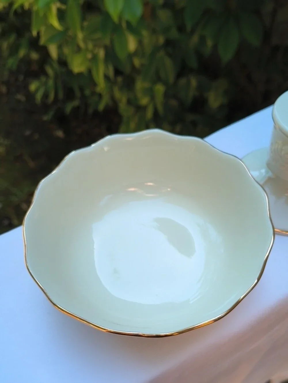 Lenox Porcelain Bowls with Certified Gold Trim / Candle Stick Holder Formal Set